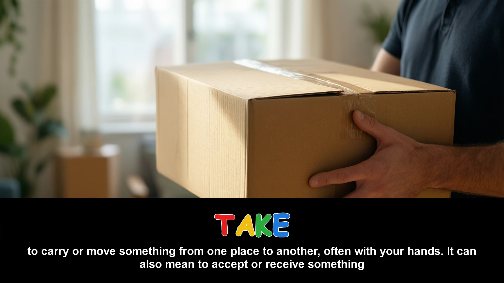 English Illustration for take